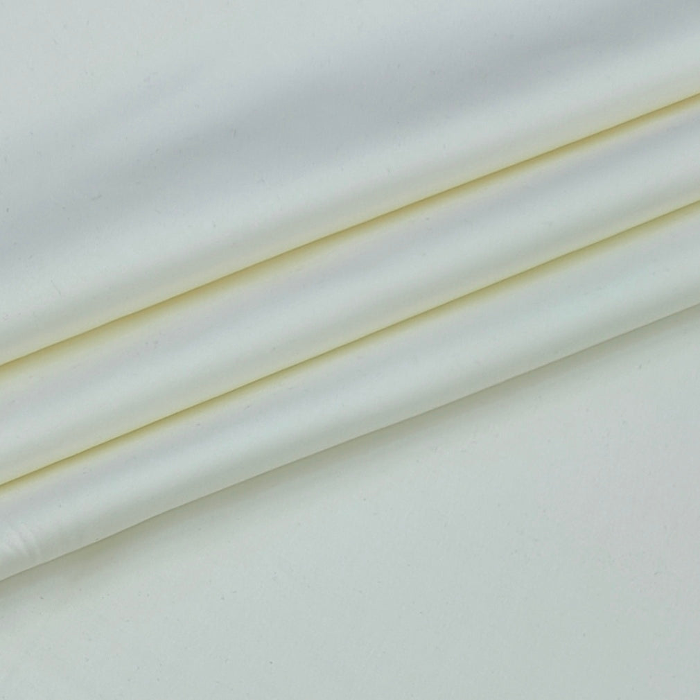 Shirt Fabric Raymond 70s Giza Cotton Plain Colour Off White